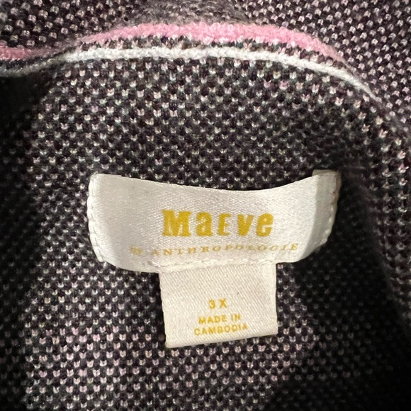 Anthropology Maeve The Carys Mock Neck Sweater Striped - Picture 3 of 3